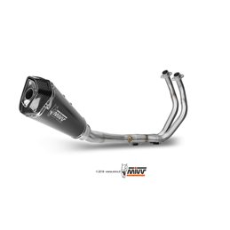 YAMAHA MT-07 2014  DELTA RACE ALUMINIO NEGRO LINEA COMPLETA 2x1