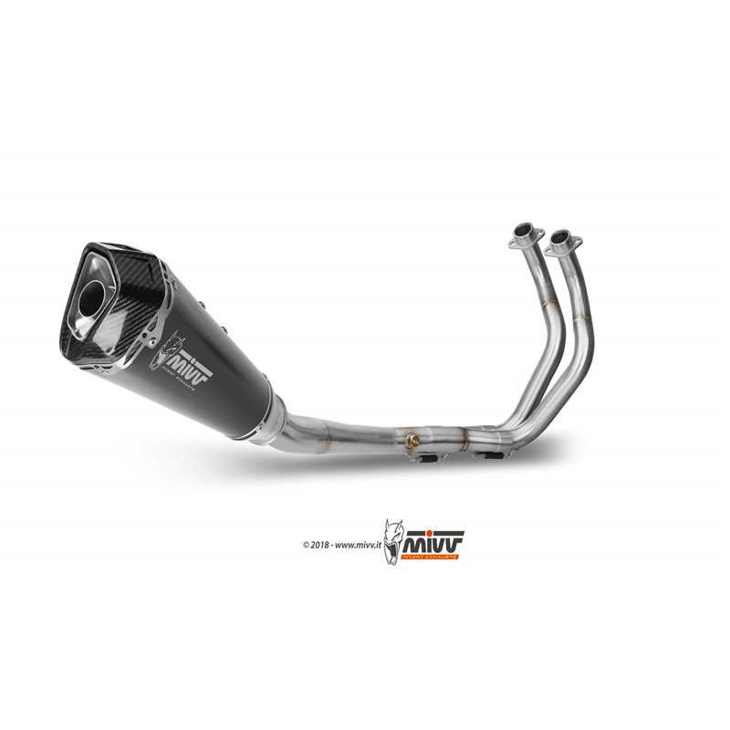YAMAHA MT-07 2014 DELTA RACE ALUMINIO NEGRO LINEA COMPLETA 2x1 YAMAHA MT-07 2014 DELTA RACE ALUMINIO NEGRO LINEA COMPLETA 2x1