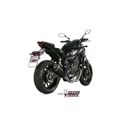 YAMAHA MT-07 2014  DELTA RACE ALUMINIO NEGRO LINEA COMPLETA 2x1