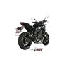 YAMAHA MT-07 2014  DELTA RACE ALUMINIO NEGRO LINEA COMPLETA 2x1