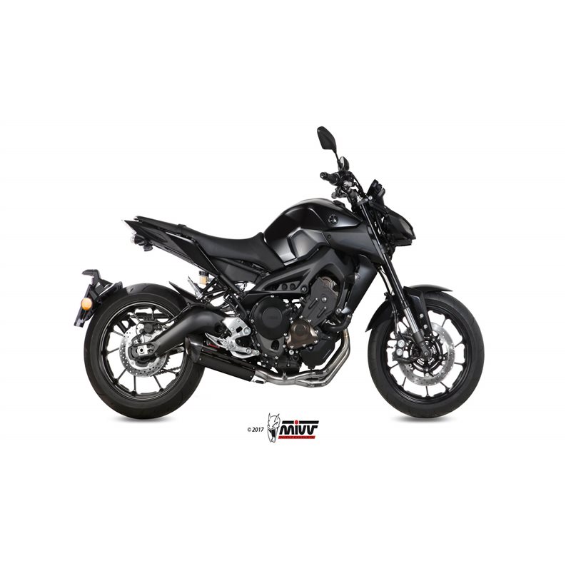 YAMAHA MT-09 2013 SUONO ALUMINIO NEGRO LINEA COMPLETA 3x1 YAMAHA MT-09 2013 SUONO ALUMINIO NEGRO LINEA COMPLETA 3x1
