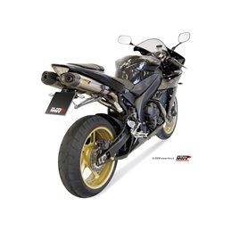 YAMAHA YZF 1000 R1 2004  2006 SUONO INOX COPA CARBONO 2 SILENCIOSOS