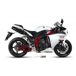 YAMAHA YZF 1000 R1 2009  2014 SUONO ALUMINIO NEGRO 2 SILENCIOSOS