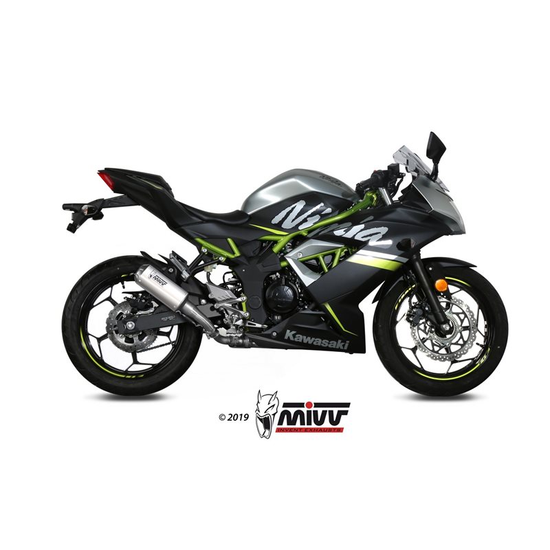 KAWASAKI NINJA 125 2019 - MK3 INOX/ST. STEEL MIVV KAWASAKI NINJA 125 2019 - MK3 INOX/ST. STEEL MIVV