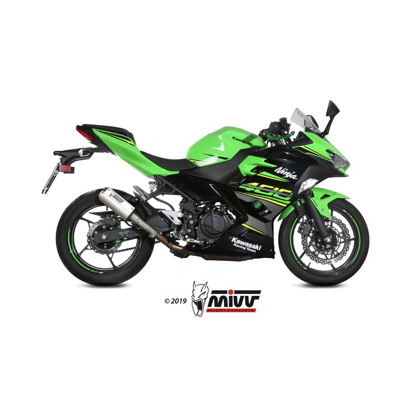 KAWASAKI NINJA 400 2018 - MK3 INOX/ST. STEEL MIVV KAWASAKI NINJA 400 2018 - MK3 INOX/ST. STEEL MIVV