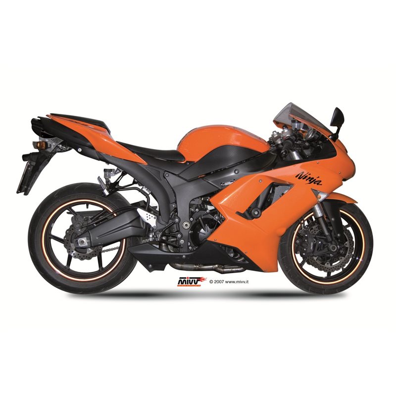 KAWASAKI ZX-6 R 2007 - 2008 SUONO BLACK MIVV KAWASAKI ZX-6 R 2007 - 2008 SUONO BLACK MIVV