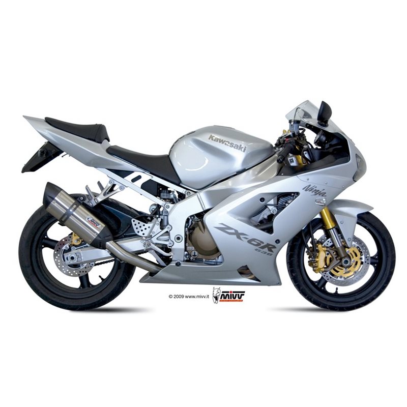 KAWASAKI ZX-6 R 636 2003 - 2004 SUONO INOX COPA CARBONO MIVV KAWASAKI ZX-6 R 636 2003 - 2004 SUONO INOX COPA CARBONO MIVV