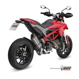DUCATI HYPERSTRADA 821 2013 - 2015 SUONO INOX COPA CARBONO MIVV