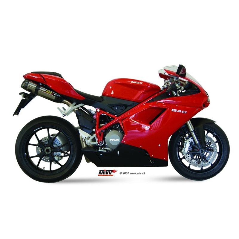 DUCATI 848 2007 - 2013 SUONO INOX COPA CARBONO MIVV DUCATI 848 2007 - 2013 SUONO INOX COPA CARBONO MIVV