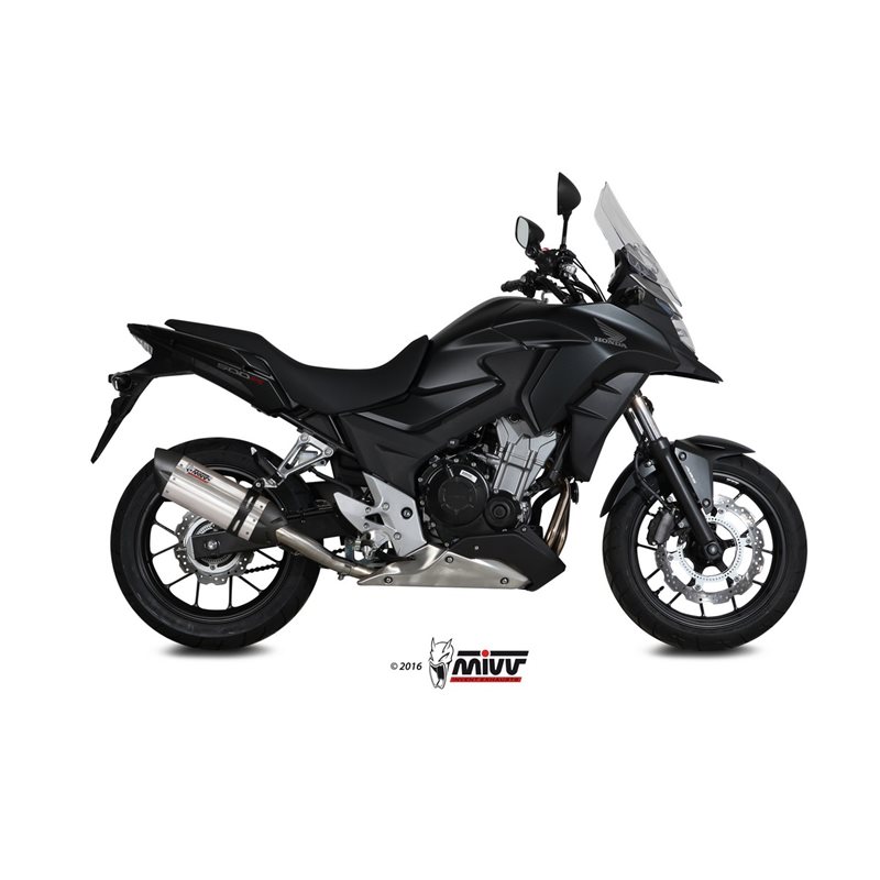 HONDA CB 500 X 2016 - 2016 SUONO INOX COPA CARBONO MIVV HONDA CB 500 X 2016 - 2016 SUONO INOX COPA CARBONO MIVV
