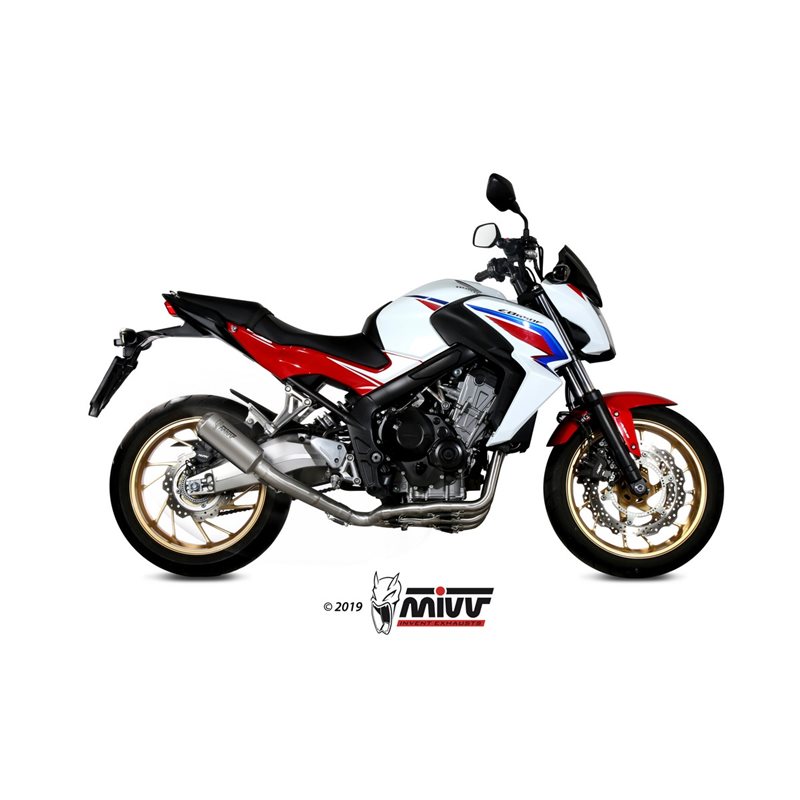 HONDA CB 650 F 2014 - 2018 MK3 INOX/ST. STEEL MIVV HONDA CB 650 F 2014 - 2018 MK3 INOX/ST. STEEL MIVV