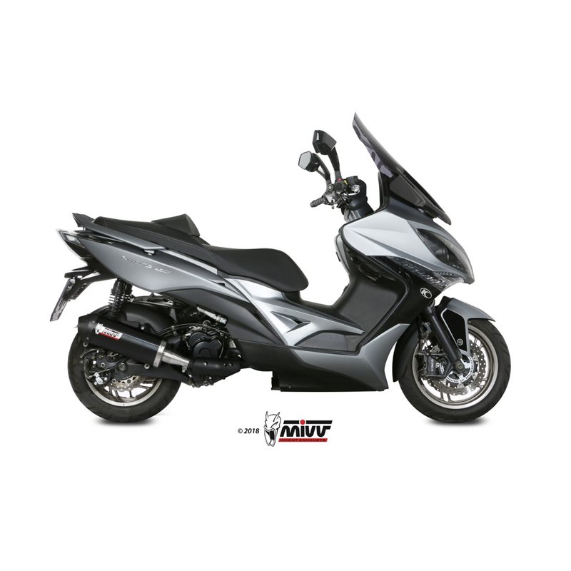 KYMCO XCITING 400I 2013 - 2018 OVAL BLACK COPA CARBONO MIVV KYMCO XCITING 400I 2013 - 2018 OVAL BLACK COPA CARBONO MIVV