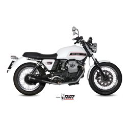 MOTO GUZZI V7 CLASSIC / SPECIAL 2008 - 2016 GHIBLI INOX NERO CERAMICO/CERAMIC BLACK ST. STEEL MIVV