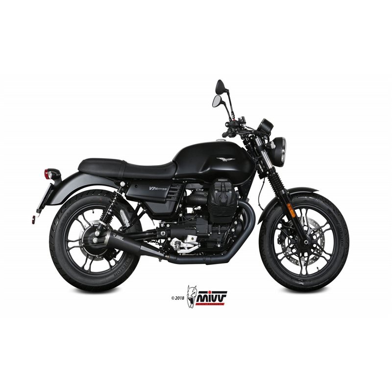 MOTO GUZZI V7 III 2017 - GHIBLI INOX NERO CERAMICO/CERAMIC BLACK ST. STEEL MIVV MOTO GUZZI V7 III 2017 - GHIBLI INOX NERO CERAMICO/CERAMIC BLACK ST. STEEL MIVV