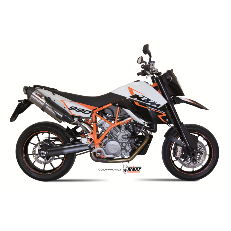 KTM 990 SUPERMOTO R 2007 - 2013 SUONO INOX COPA CARBONO MIVV KTM 990 SUPERMOTO R 2007 - 2013 SUONO INOX COPA CARBONO MIVV