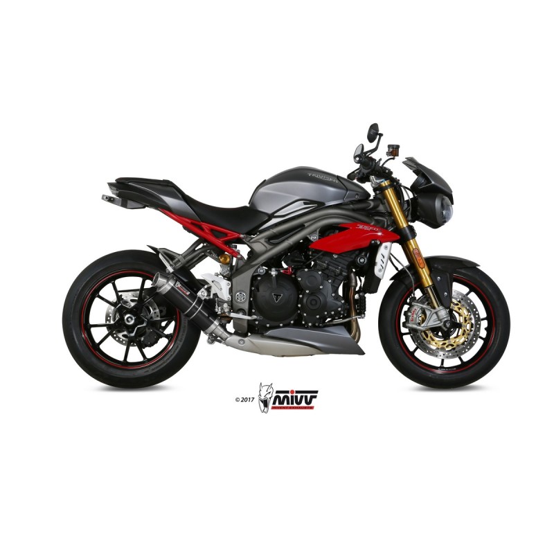 TRIUMPH SPEED TRIPLE 2016 - 2017 GP BLACK MIVV TRIUMPH SPEED TRIPLE 2016 - 2017 GP BLACK MIVV