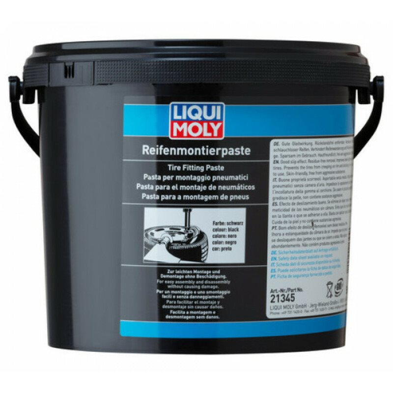 Pasta para montaje de neumáticos LIQUI MOLY negra 5kg Pasta para montaje de neumáticos LIQUI MOLY negra 5kg