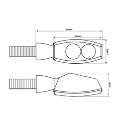 Juego de intermitentes LED HIGHSIDER Pen Head