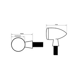 Juego de intermitentes LED HIGHSIDER Rocket Bullet