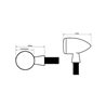 Juego de intermitentes LED HIGHSIDER Stripe (encastrados)