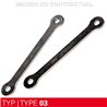 Suzuki GSX F / GSX F ABS 650 (2008-2013) Baja 30 mm Bieletas de Rebaje