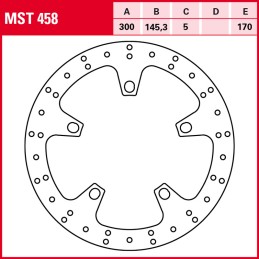 Aprilia SRV ATC Euro4 850 2017 - 2017 Disco Freno Delantero TRW