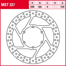 BMW F ST strada 650 1997 - 2000 Disco Freno Delantero TRW