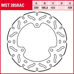 Ducati Multistrada 1200 2010 - 2012 Disco Freno Delantero TRW