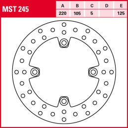 Honda CBR F 600 1999 - 2000 Disco Freno Trasero TRW