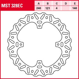 Honda CRF R 250 2018 - 2024 Disco Freno Trasero TRW