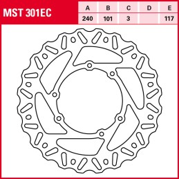 Honda CRF R 450 2002 - 2016 Disco Freno Delantero TRW