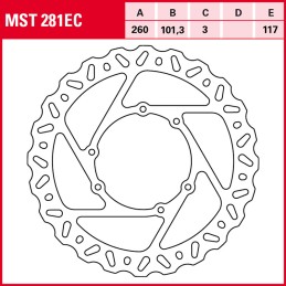 Honda CRF R 450 2002 - 2016 Disco Freno Delantero TRW