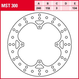 Honda XR R 400 1996 - 2003 Disco Freno Delantero TRW