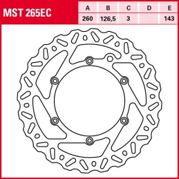 Husaberg FS 70º 570 2010 - 2011 Disco Freno Delantero TRW