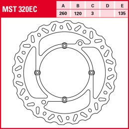 Husqvarna WR 2T 360 2000 - 2002 Disco Freno Delantero TRW