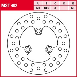 Kawasaki KFX (KSF) 400 2003 - 2006 Disco Freno Delantero TRW