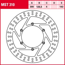 KTM LC4 EGS 4T 400 1996 - 2001 Disco Freno Delantero TRW