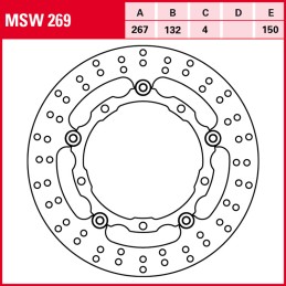 MBK SKYCRUISER SPORT 125 2006 - 2011 Disco Freno Delantero TRW