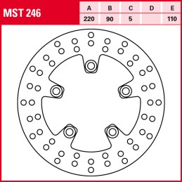 Suzuki GSX R (2004/2005) 750 2004 - 2005 Disco Freno Trasero TRW