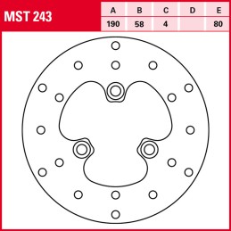 SYM Fiddle II 125 2008 - 2010 Disco Freno Delantero TRW