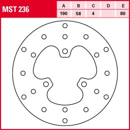SYM Red Devil 50 1999 - 2005 Disco Freno Delantero TRW