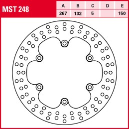 Yamaha FZ / FZ Genesis 750 1989 - 1992 Disco Freno Trasero TRW