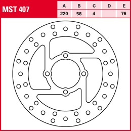 Yamaha YFM R Raptor 660 2001 - 2005 Disco Freno Trasero TRW