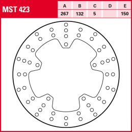 Yamaha YP Majesty 400 2004 - 2006 Disco Freno Delantero TRW