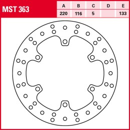 Yamaha YZF R6 600 1999 - 2002 Disco Freno Delantero TRW