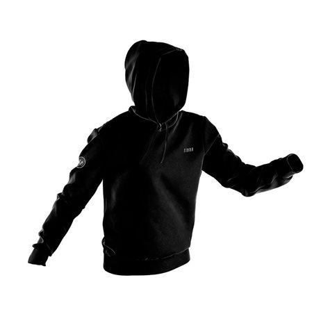 SUDADERA CON CAPUCHA FINNA (NEGRO)