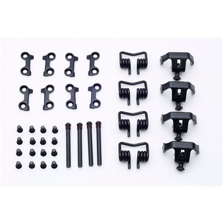 DESPIECE COMPLETO CLIP ENGANCHE PEDALES HT T2-SX (NEGRO)