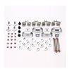 DESPIECE COMPLETO CLIP ENGANCHE PEDALES HT X2 (PLATA)