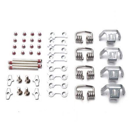 DESPIECE COMPLETO CLIP ENGANCHE PEDALES HT X2-SX (PLATA)