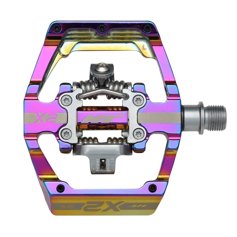 PEDALES BMX HT X2-SX (OIL SLICK)